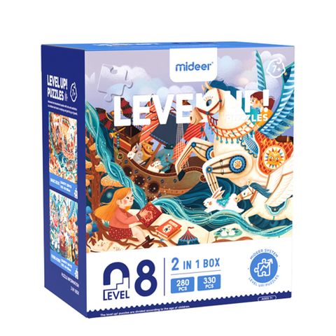 mideer 進階式拼圖 - 魔法樂園(LEVEL 8)