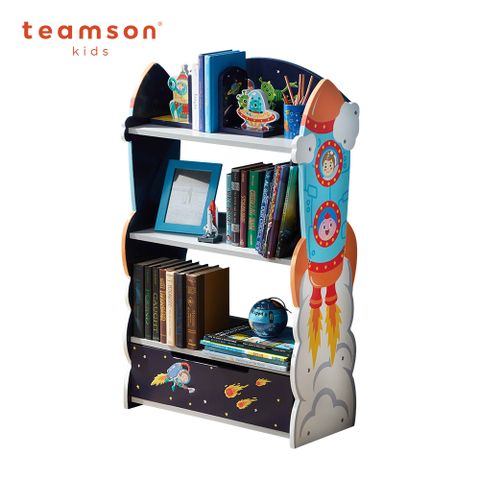 Teamson 太空探險兒童專屬木製書架(4層)