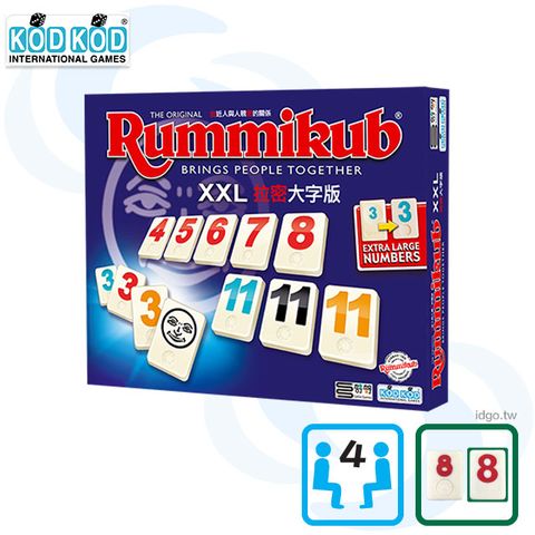 KOD KOD 拉密數字牌《大字版》以色列原裝 24H到貨 Rummikub XXL