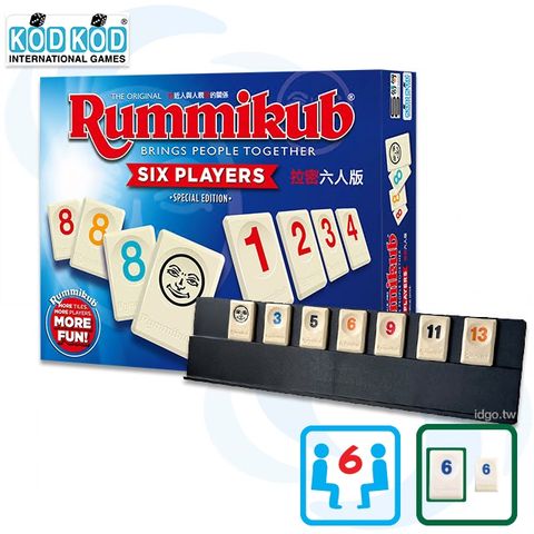 KOD KOD 拉密數字牌《標準版六人》以色列原裝 24H到貨 新版牌架 Rummikub XP