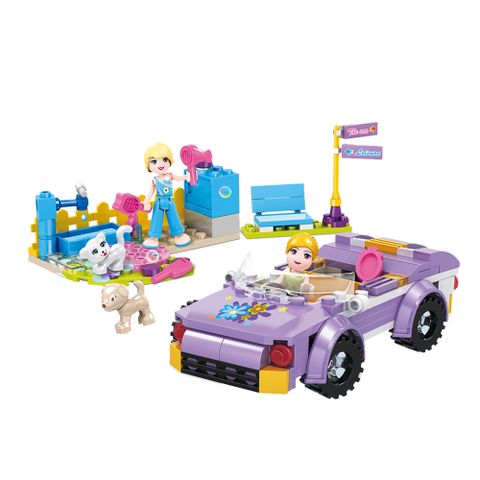 COGO積木 沙灘女孩系列 海邊衝浪-4551