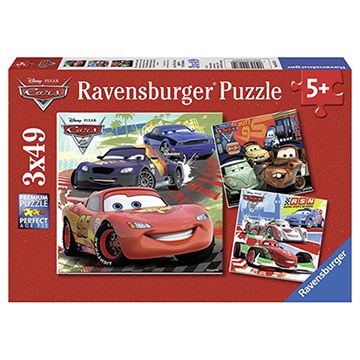 funbox 麗嬰國際 德國Ravensburger維寶拼圖-迪士尼Cars (49p X3)