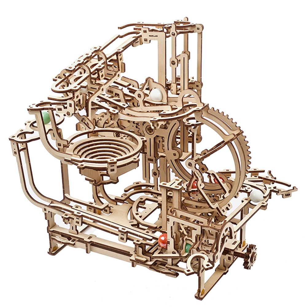 Ugears  自我推進模型 瘋狂彈珠台2號-階梯升降系統