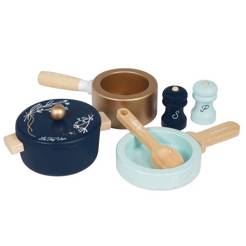 Le Toy Van 英國 角色扮演系列-經典烹飪器具木質玩具組 (TV301)
