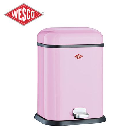 WESCO武士桶/腳踏式緩降垃圾桶13L-粉紅