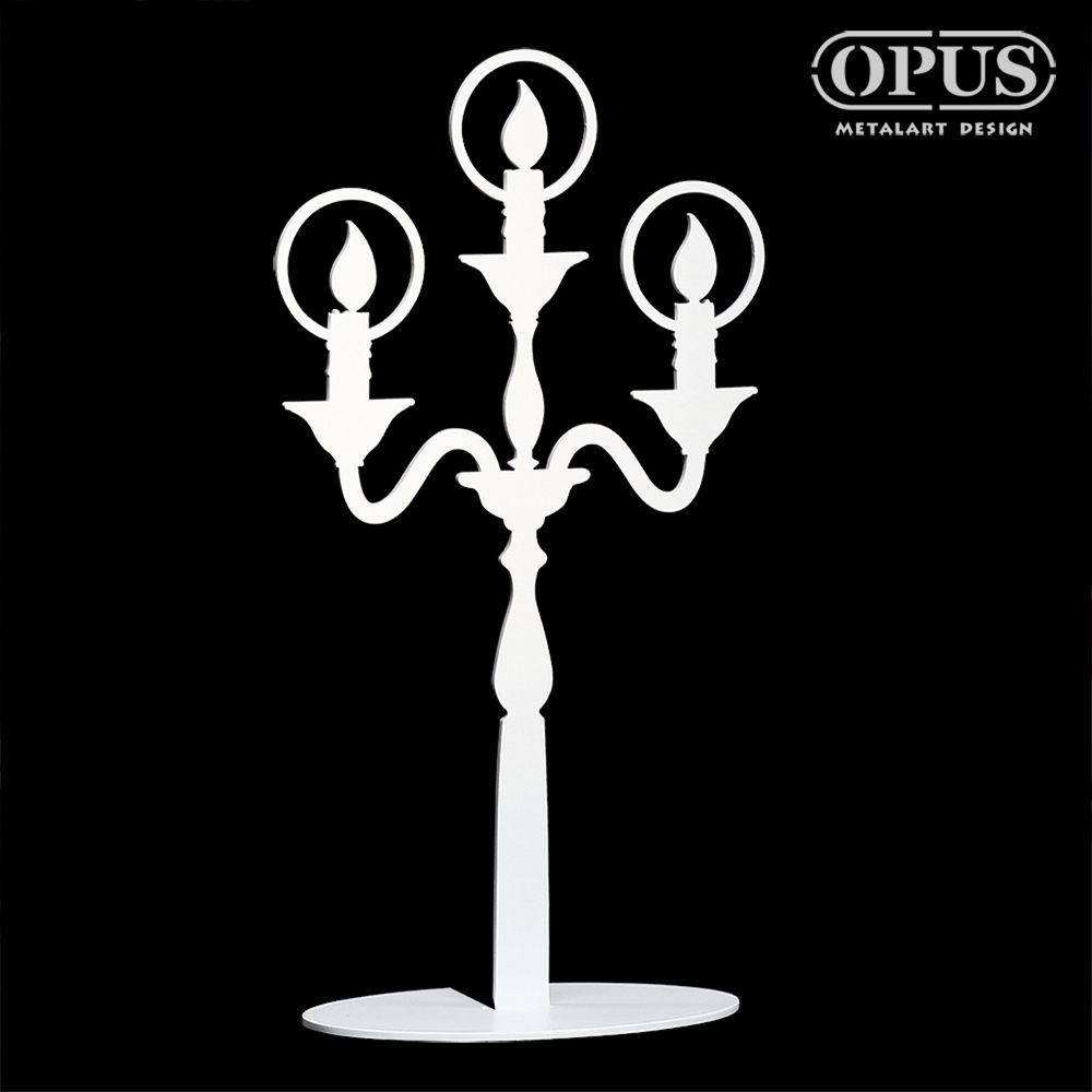 OPUS 東齊金工  歐式鐵藝飾品架《希望之光》優雅白