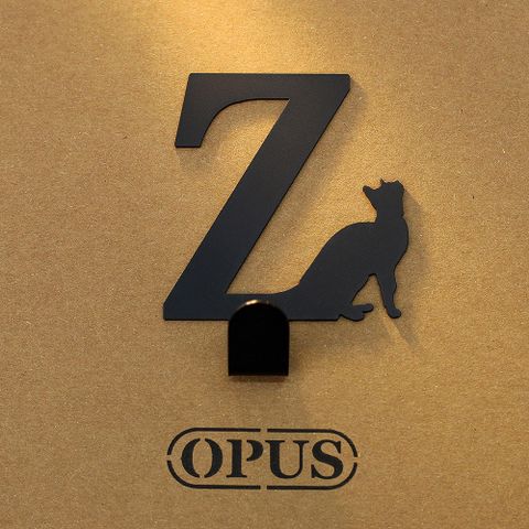 OPUS 東齊金工 歐式鐵藝-壁飾掛勾《當貓咪遇上字母Z》