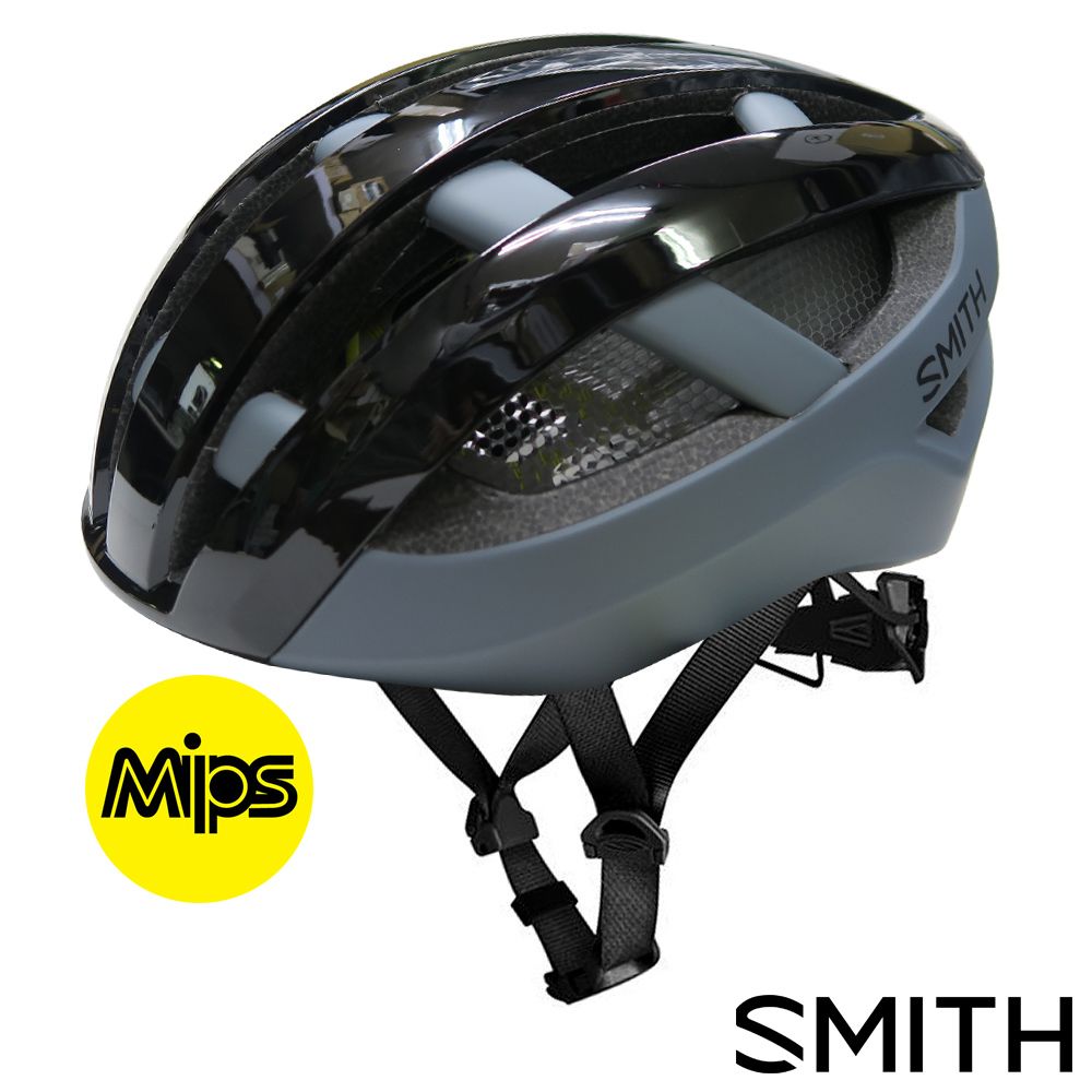 smith 美國 Network MIPS Koroyd蜂巢結構單車安全帽-亮黑