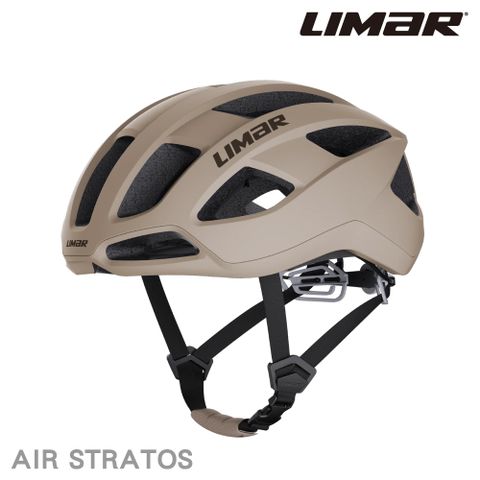 LIMAR 自行車用防護頭盔【淡卡其/黑標】AIR STRATOS