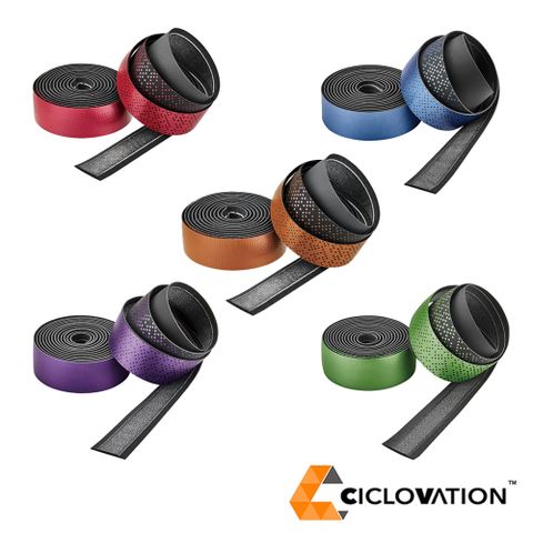 CICLOVATION 進階款皮質觸感手把帶 光澤金屬系列 多色