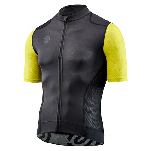 澳洲SKINS 選手級 男壓縮自行車衣 Elite 黑黃