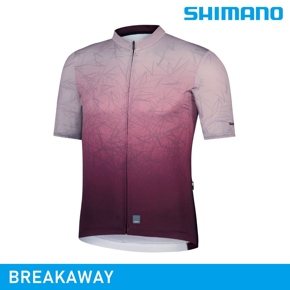 SHIMANO 禧瑪諾 【城市綠洲】 BREAKAWAY 短袖車衣 / 梅紅