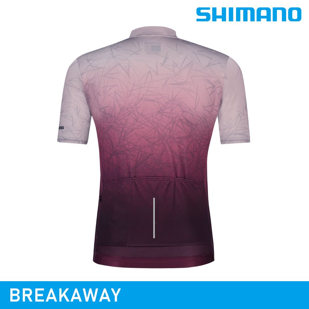 SHIMANO 禧瑪諾 【城市綠洲】 BREAKAWAY 短袖車衣 / 梅紅