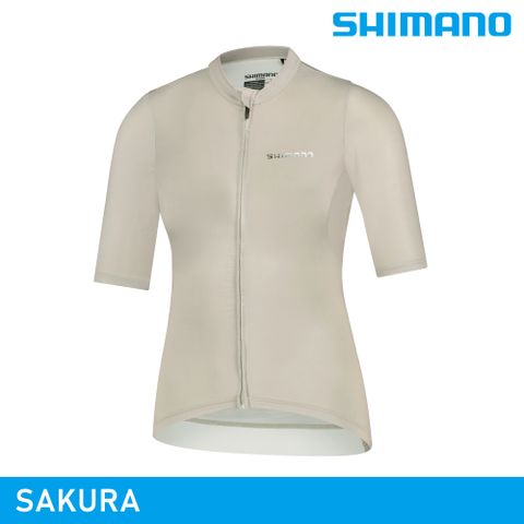 【城市綠洲】SHIMANO SAKURA 女性短袖車衣 / 米色