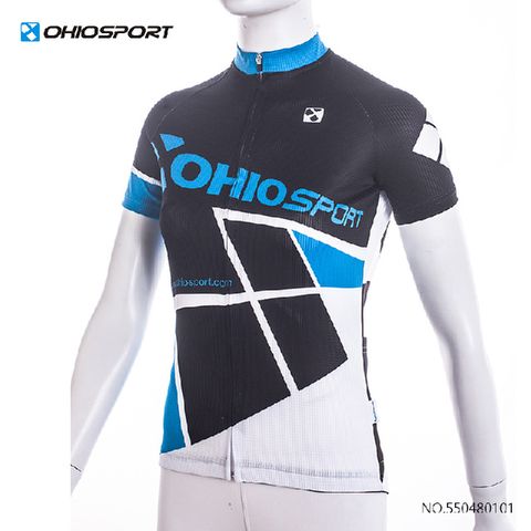 【路達自行車衣百貨】OHIOSPORT 1501-專業競速女車衣-水藍
