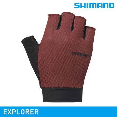 【城市綠洲】SHIMANO EXPLORER 手套 / 紅色 (男款)