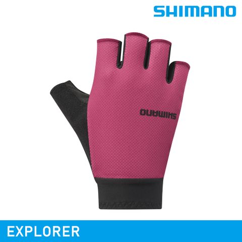 SHIMANO 禧瑪諾 【城市綠洲】 EXPLORER 女用手套 / 桃紅