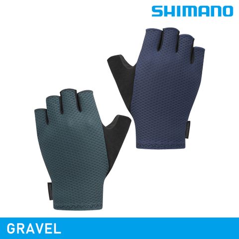 【城市綠洲】SHIMANO GRAVEL 手套 / 橄欖綠-丹寧藍 (男款)