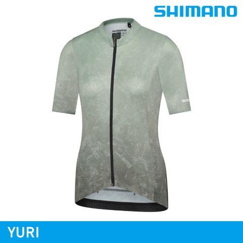 【城市綠洲】SHIMANO YURI 女性短袖車衣 / 青苔綠色