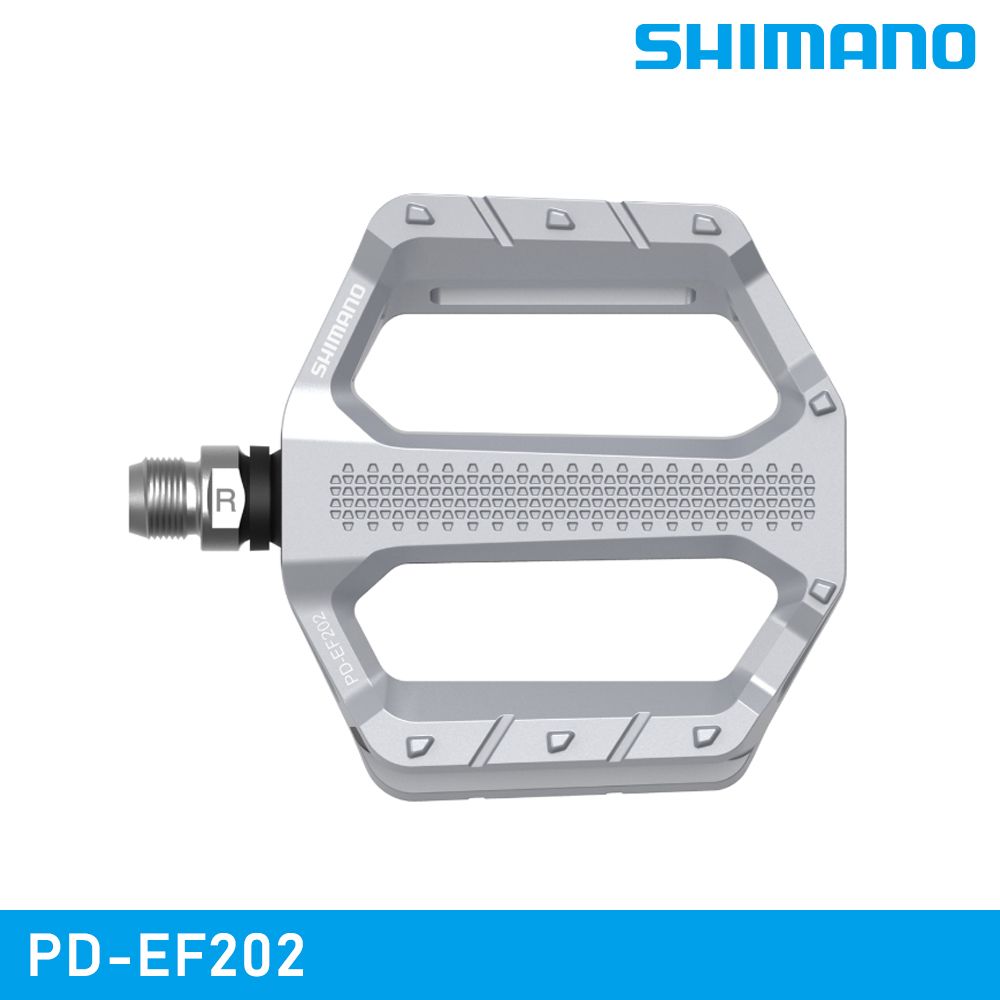 SHIMANO 禧瑪諾 【城市綠洲】 PD-EF202 平面踏板 / 銀色