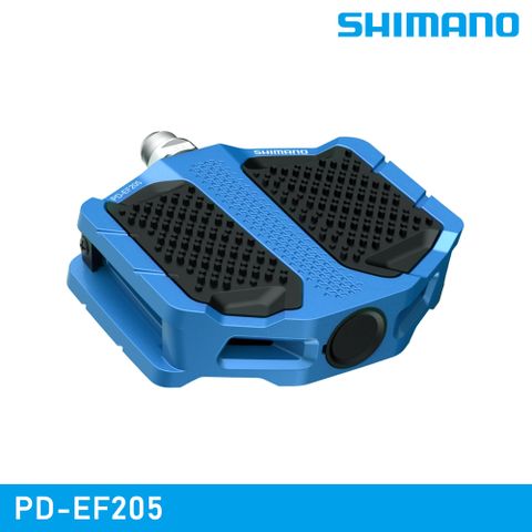 SHIMANO 禧瑪諾 【城市綠洲】 PD-EF205 平面踏板 / 藍色