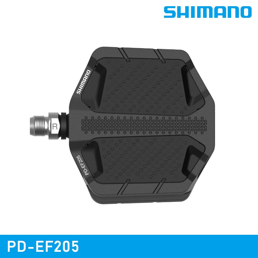 SHIMANO 禧瑪諾 【城市綠洲】 PD-EF205 平面踏板 / 黑色