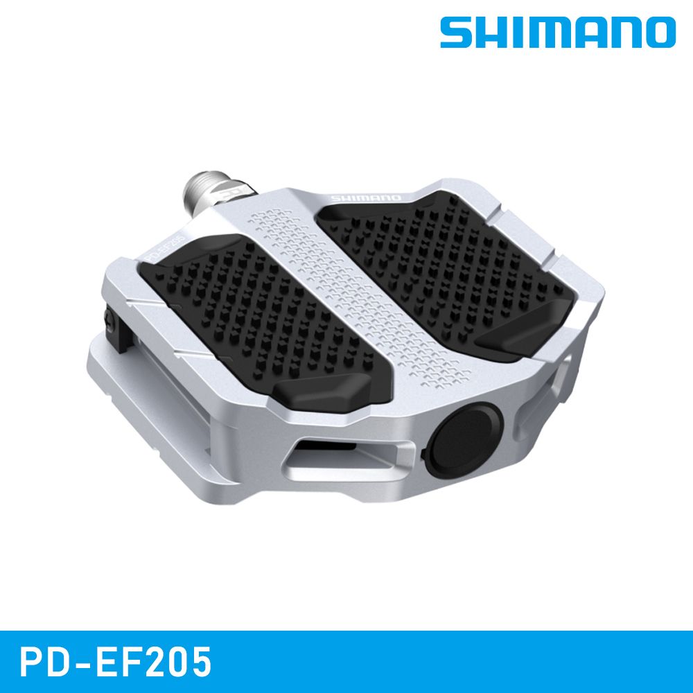 SHIMANO 禧瑪諾 【城市綠洲】 PD-EF205 平面踏板 / 銀色