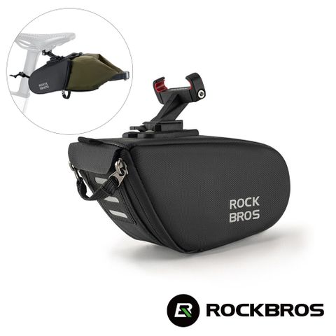 《ROCKBROS洛克兄弟》分離式自行車座墊包 0.8L-1.3L (擴充袋/車包/坐墊包/收納包/單車/置物/30130058001)