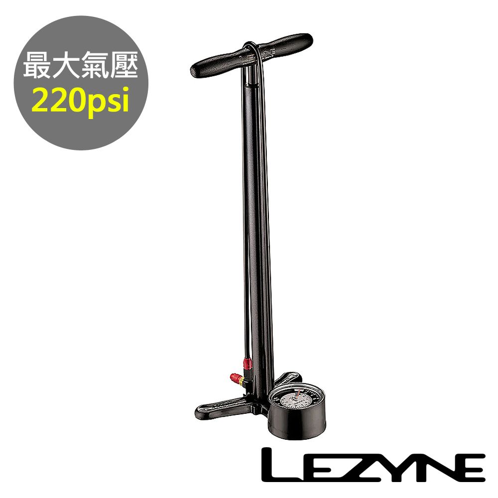 LEZYNE 立地式打氣筒 220psi 美法嘴兩用 CLASSIC FLOOR DRIVE 3.5+ (直立式/灌氣/補胎/自行車/單車)