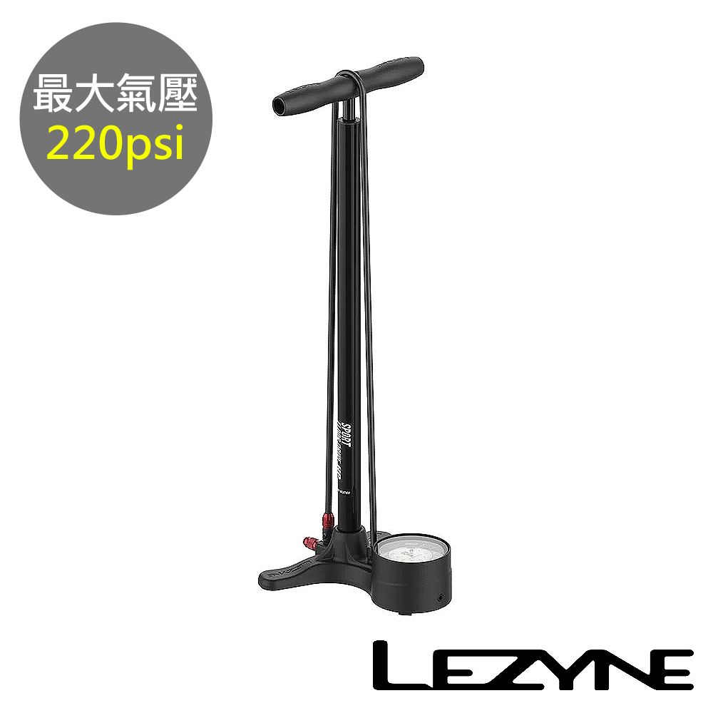 LEZYNE 運動立地式打氣筒 220psi 美法嘴兩用 SPORT FLOOR DRIVE 3.5  (直立式/灌氣/補胎/自行車/單車)
