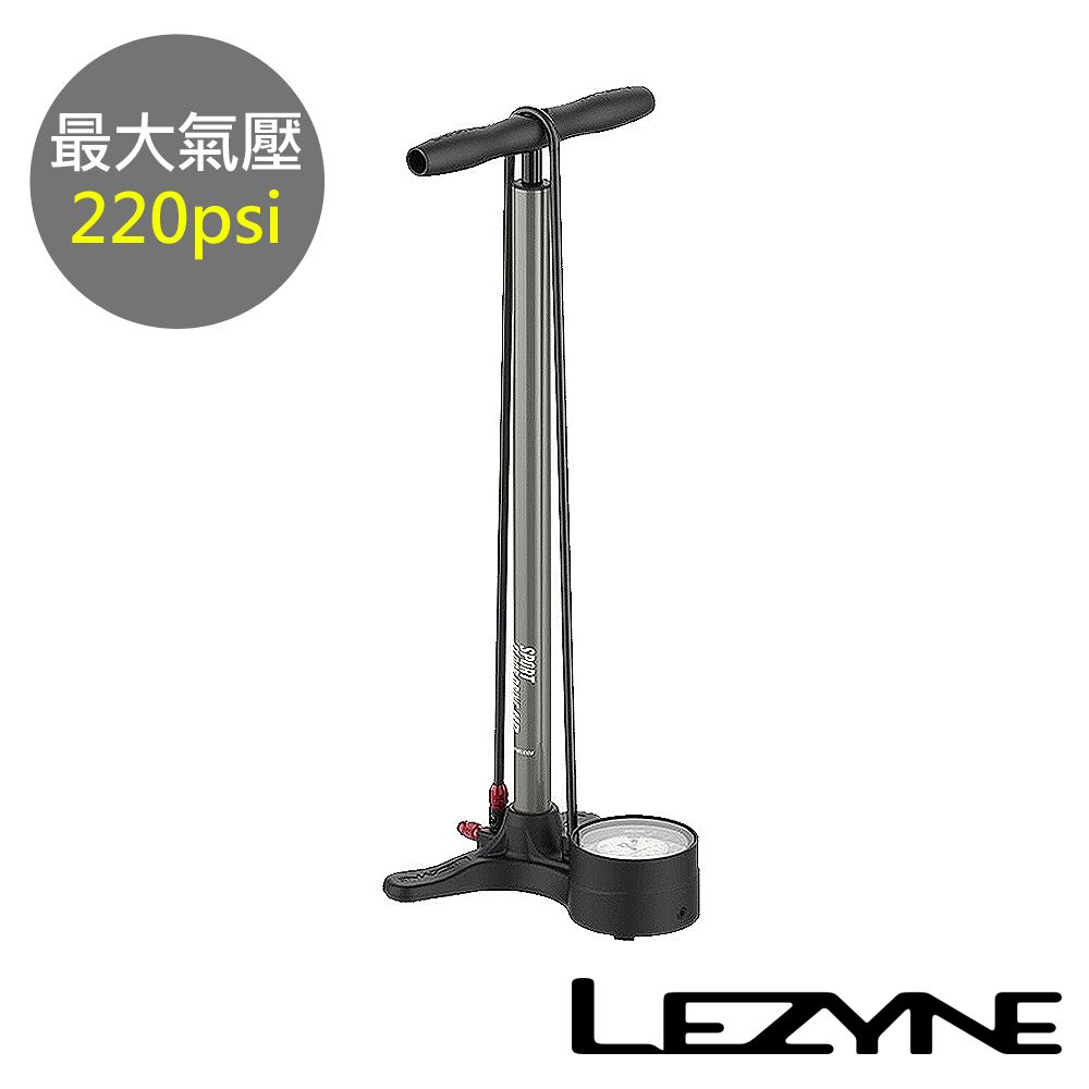 LEZYNE 運動立地式打氣筒 220psi 美法嘴兩用 SPORT FLOOR DRIVE 3.5  (直立式/灌氣/補胎/自行車/單車)