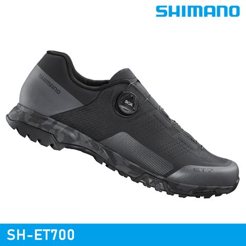 【城市綠洲】SHIMANO SH-ET700 自行車硬底鞋 / 黑色