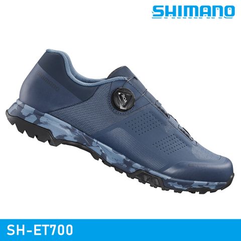 【城市綠洲】SHIMANO SH-ET700 自行車硬底鞋 / 藍色