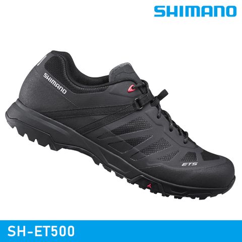 【城市綠洲】SHIMANO SH-ET500 自行車硬底鞋 / 黑色