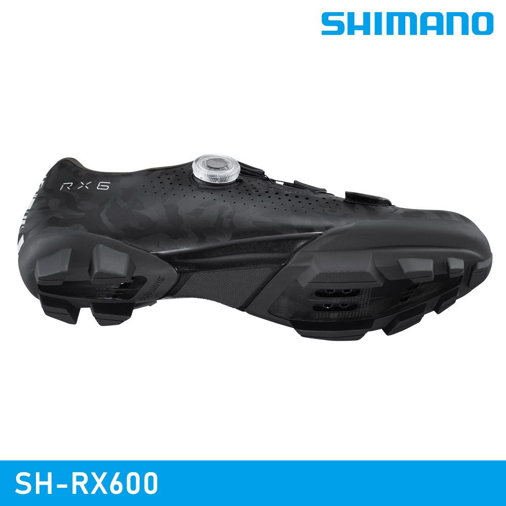 SHIMANO 禧瑪諾 【城市綠洲】 SH-RX600 SPD 自行車卡鞋 / 黑色 (男款)