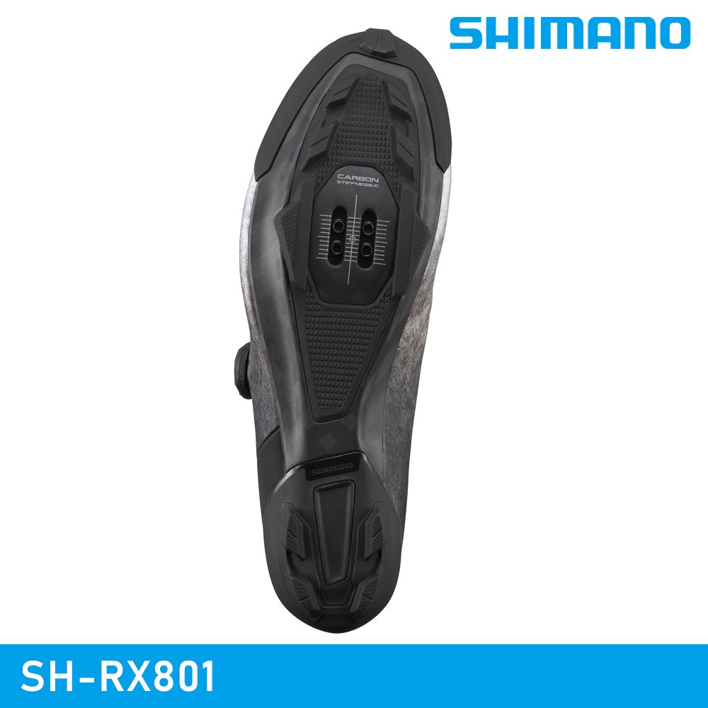 SHIMANO 禧瑪諾 【城市綠洲】 SH-RX801 SPD 自行車卡鞋 / 銀色 (男款)