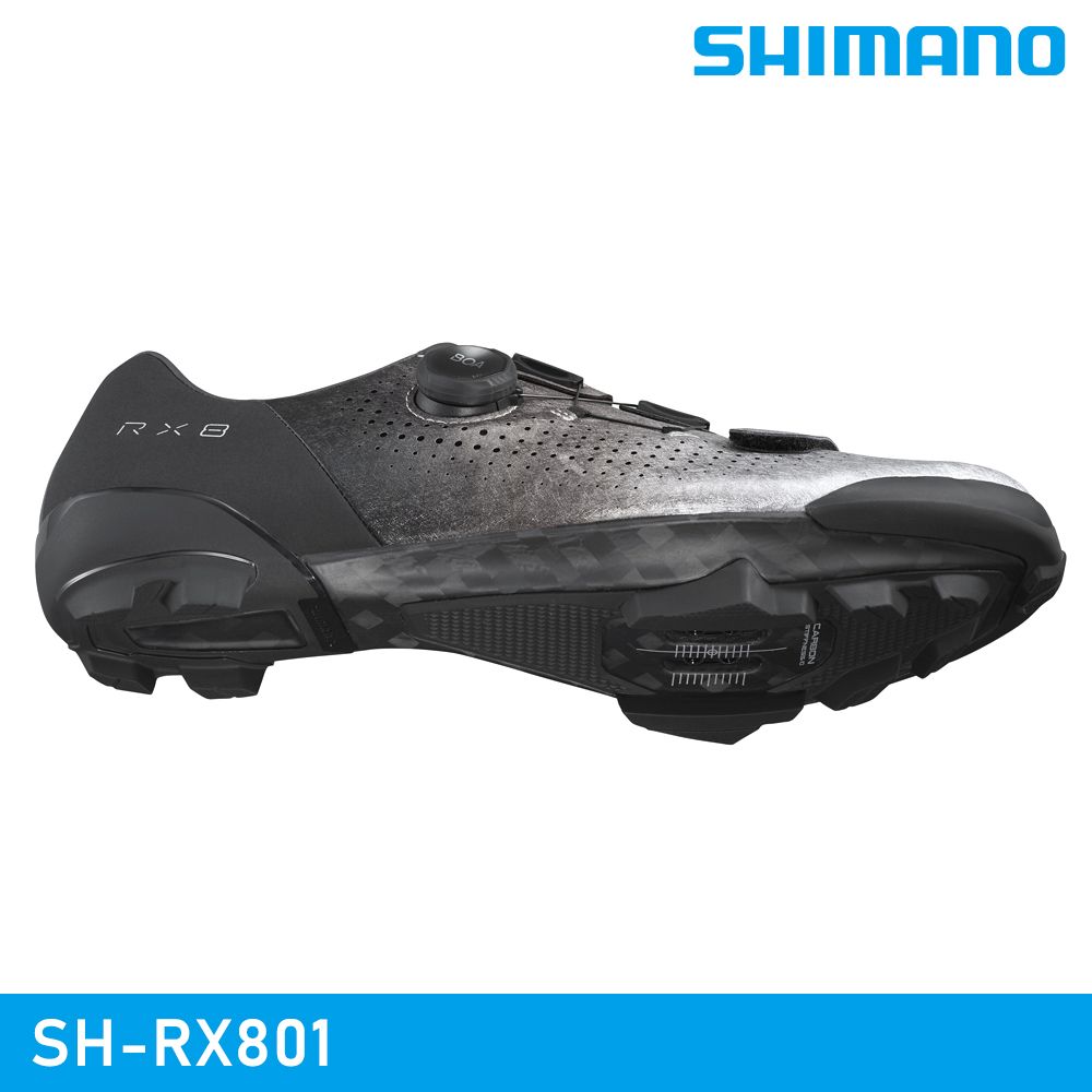 SHIMANO 禧瑪諾 【城市綠洲】 SH-RX801 SPD 自行車卡鞋 / 銀色 (男款)