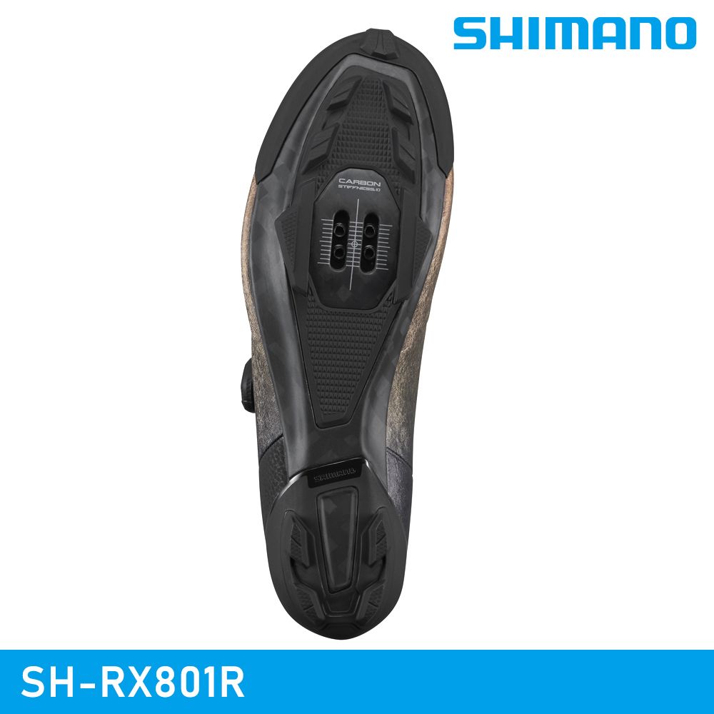 SHIMANO 禧瑪諾 【城市綠洲】 SH-RX801R SPD 自行車卡鞋 / 金屬澄 (男款)