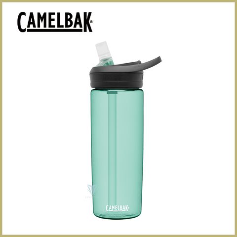 贈防塵蓋[CamelBak] 600ml eddy+多水吸管水瓶 海藍綠