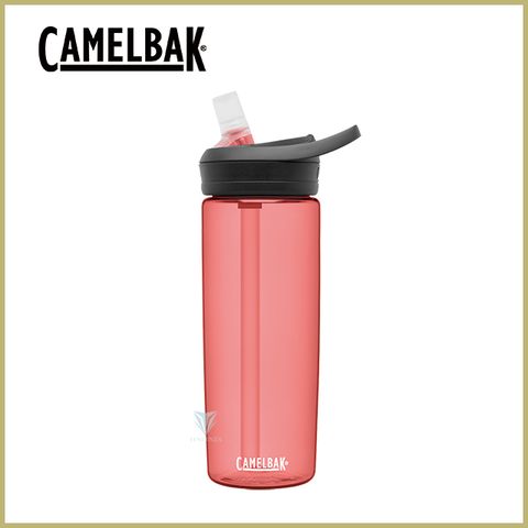 贈防塵蓋[CamelBak] 600ml eddy+多水吸管水瓶 玫瑰