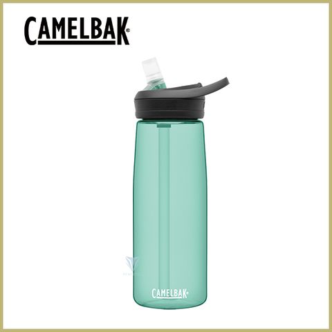 贈防塵蓋[CamelBak] 750ml eddy+多水吸管水瓶 海藍綠