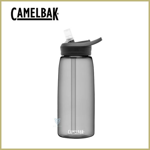 贈防塵蓋[CamelBak] 1000ml eddy+多水吸管水瓶 炭黑