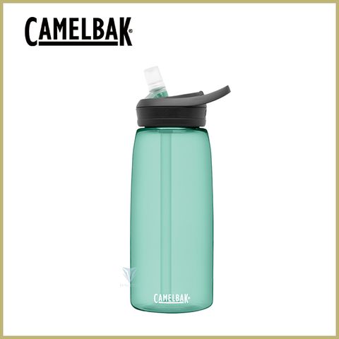 贈防塵蓋[CamelBak] 1000ml eddy+多水吸管水瓶 海藍綠