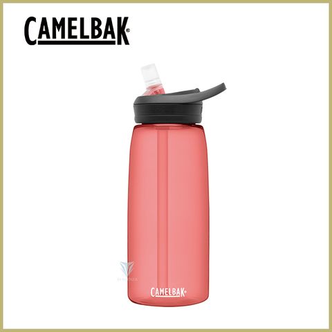 贈防塵蓋[CamelBak] 1000ml eddy+多水吸管水瓶 玫瑰