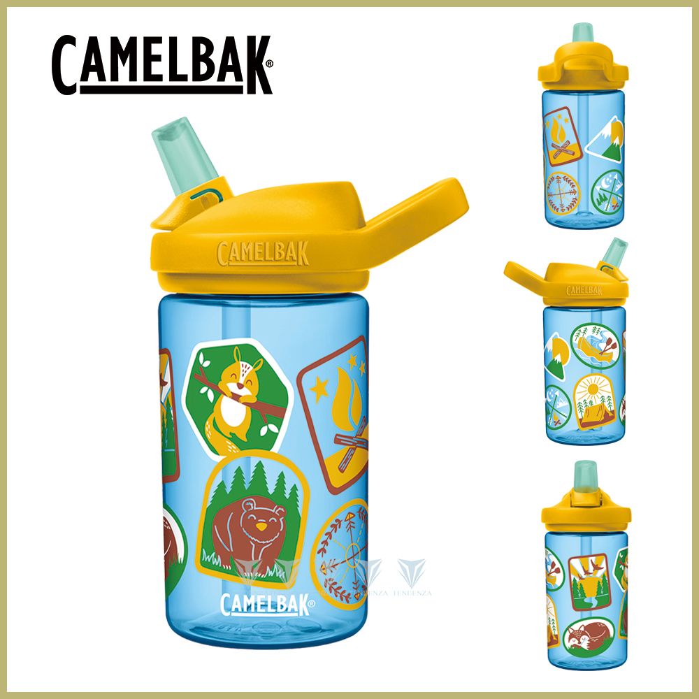 CamelBak  400ml eddy+ kids兒童吸管運動水瓶-叢林探索