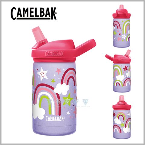 CamelBak CamelBak 350ml eddy+ kids兒童吸管不鏽鋼保溫瓶(保冰)-星星彩虹