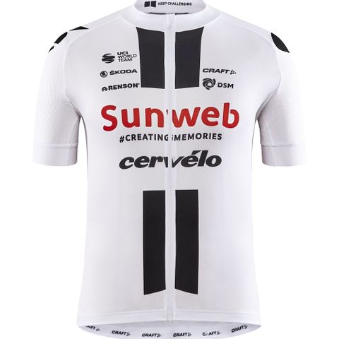 CRAFT 瑞典 TeamSunweb Summer kit 短袖男車衣【車隊版】1908208-900426 白/黑/紅