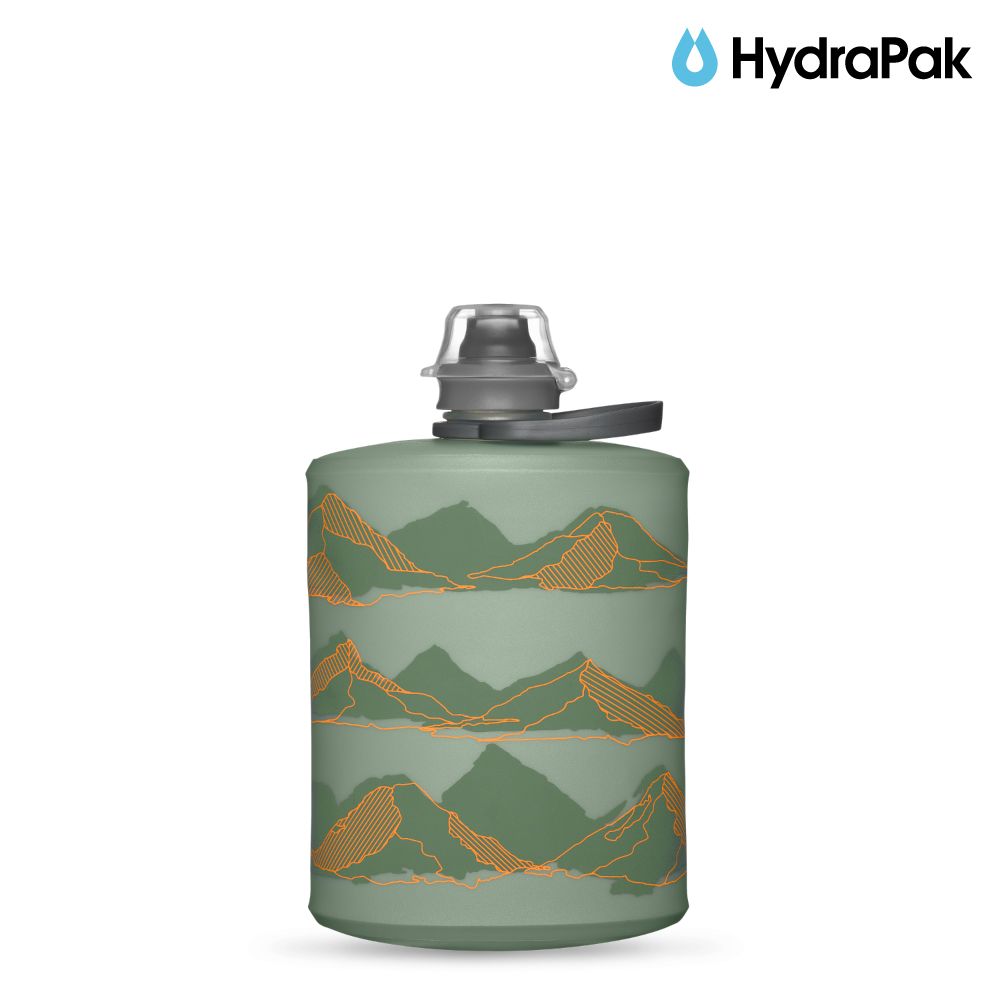  HydraPak Stow Mountain 500ml 軟式水壺 / 紅木紅