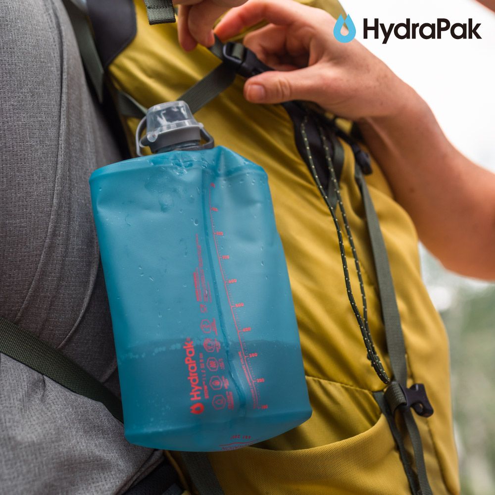  HydraPak Stow 1L 軟式水壺 / 遠古灰