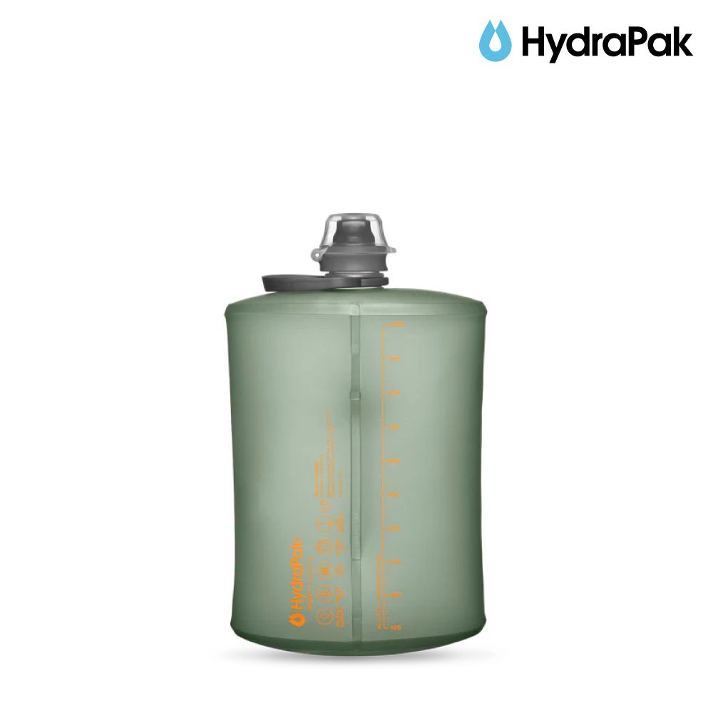  HydraPak Stow 1L 軟式水壺 / 河谷綠